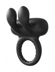 RAMROD RABBIT VIBRATING COCKRING BLACK