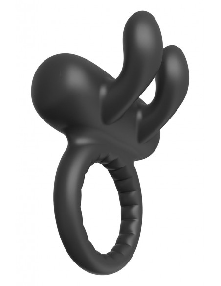 RAMROD RABBIT VIBRATING COCKRING BLACK