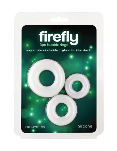 FIREFLY 3PC BUBBLE RINGS WHITE 2
