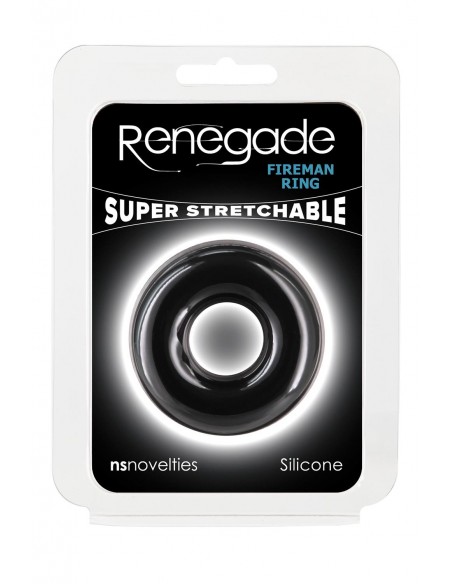 RENEGADE FIREMAN RING MEDIUM BLACK
