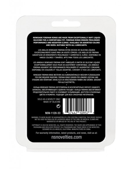 RENEGADE FIREMAN RING LARGE BLACK