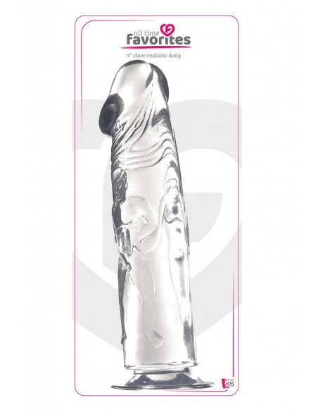 ALL TIME FAVORITES 9INCH CLEAR DONG