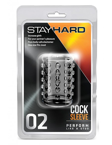 STAY HARD COCK SLEEVE 02 CLEAR