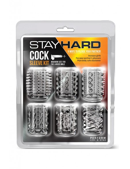 STAY HARD COCK SLEEVE KIT CLEAR