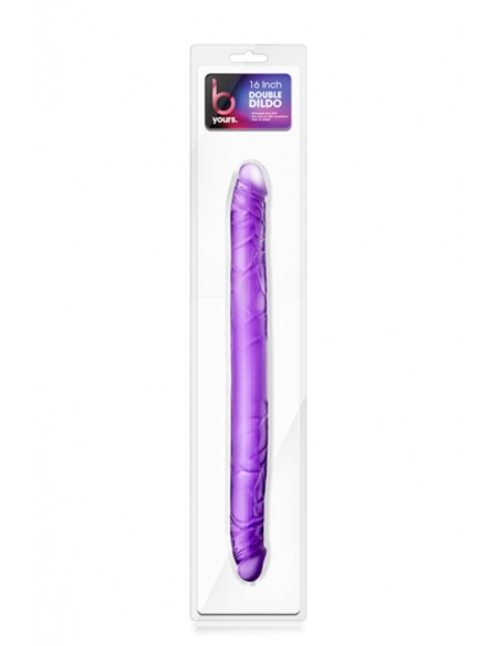 B YOURS 16INCH DOUBLE DILDO PURPLE