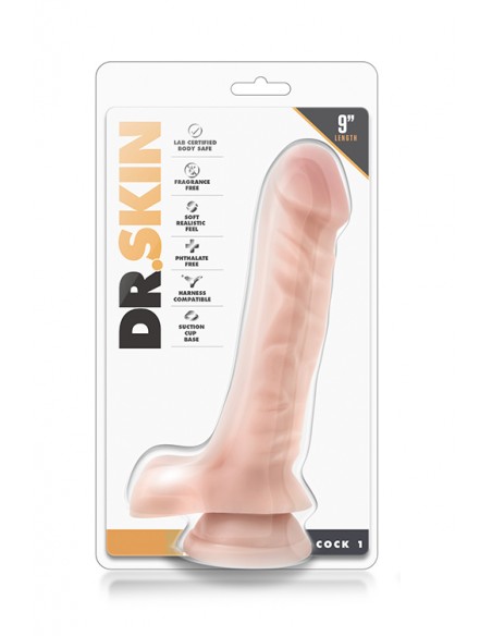 DR. SKIN COCK 9INCH COCK 1 BEIGE