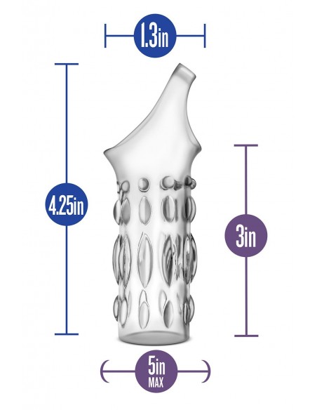 PERFORMANCE STUDDED SLEEVE RING CLEAR