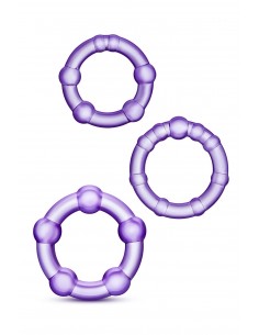 STAY HARD BEADED COCKRINGS PURPLE