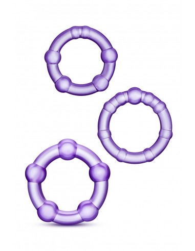 STAY HARD BEADED COCKRINGS PURPLE