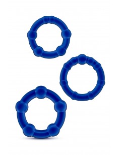 STAY HARD BEADED COCKRINGS BLUE