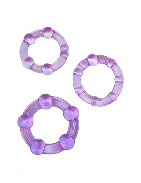STAY HARD BEADED COCKRINGS PURPLE