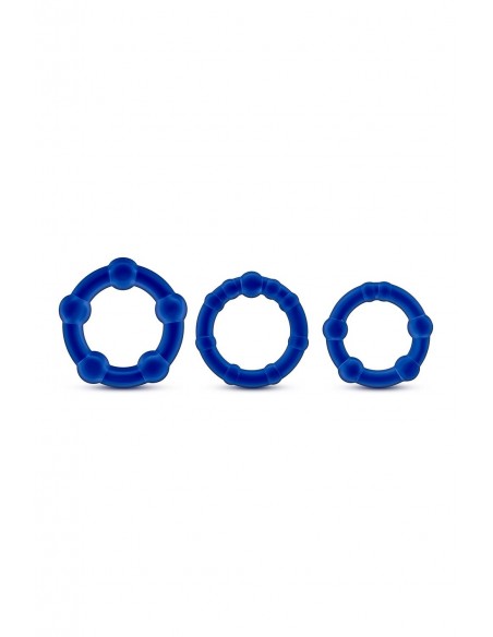 STAY HARD BEADED COCKRINGS BLUE