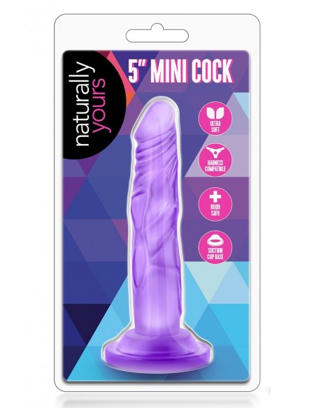 NATURALLY YOURS 5INCH MINI COCK PURPLE