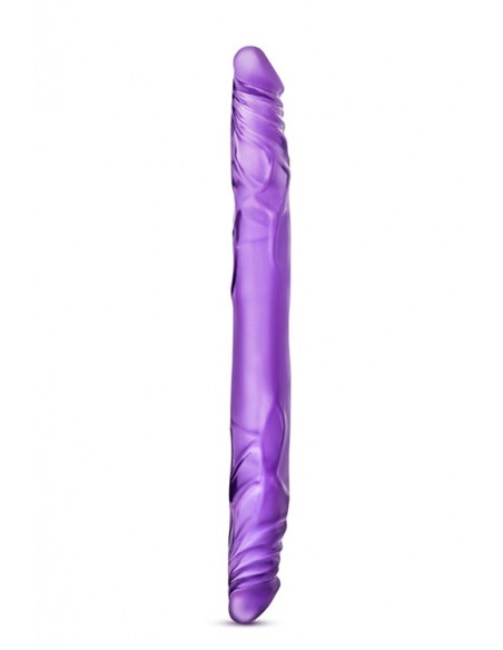 B YOURS 14INCH DOUBLE DILDO PURPLE