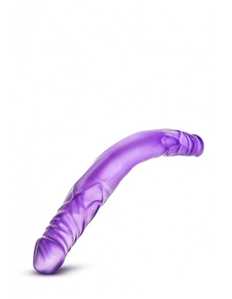 B YOURS 14INCH DOUBLE DILDO PURPLE