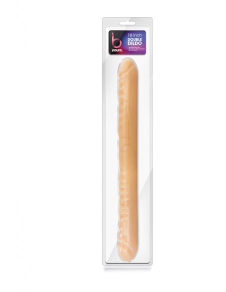 B YOURS 18INCH DOUBLE DILDO BEIGE