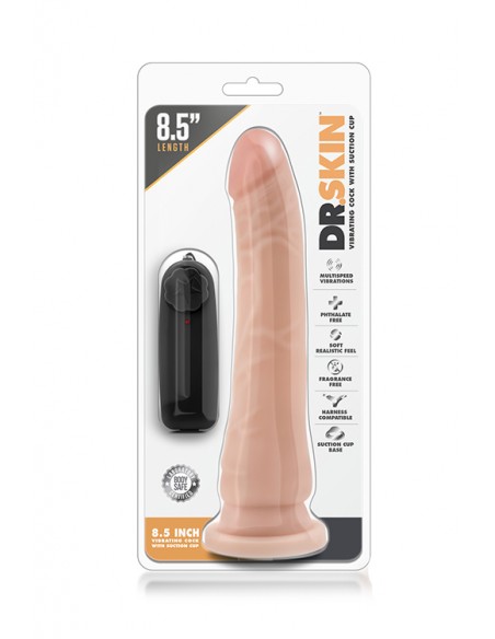 DR. SKIN 8.5INCH VIBR. REALISTIC DILDO