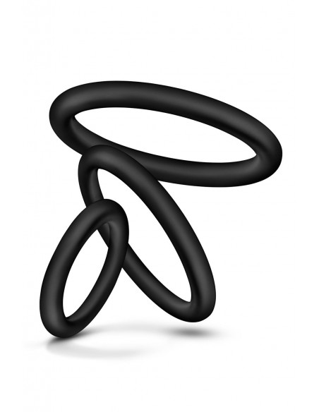 PERFORMANCE VS4 COCK RING SET BLACK