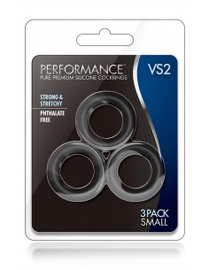 PERFORMANCE VS2 COCK RINGS SMALL BLACK 2