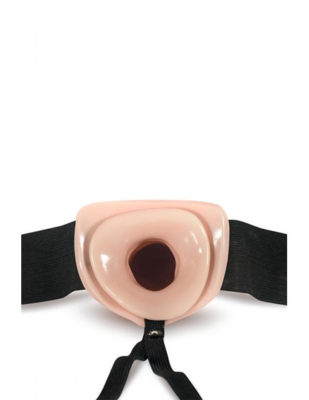 DR. SKIN 6INCH HOLLOW STRAP ON VANILLA