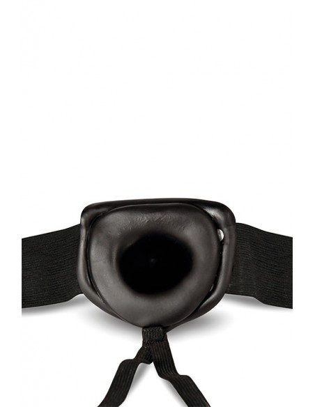 DR. SKIN 6INCH HOLLOW STRAP ON BLACK