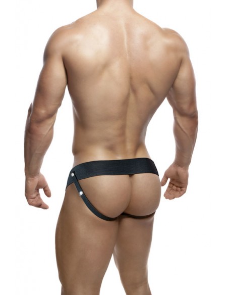 DR. SKIN 7INCH HOLLOW STRAP ON BLACK