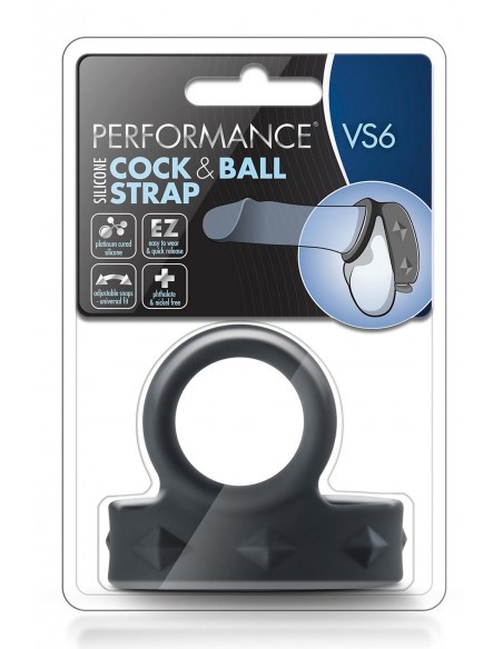 PERFORMANCE VS6 COCK & BALL STRAP BLACK