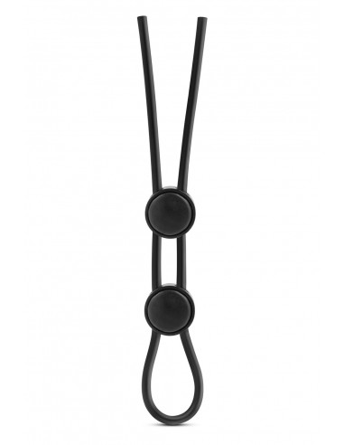 STAY HARD DOUBLE LOOP COCK RING BLACK