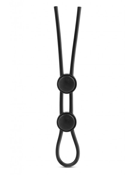 STAY HARD DOUBLE LOOP COCK RING BLACK