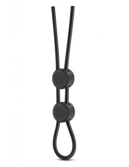 STAY HARD DOUBLE LOOP COCK RING BLACK