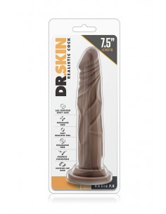 DR. SKIN REALISTIC COCK 7.5 CHOCOLATE 2