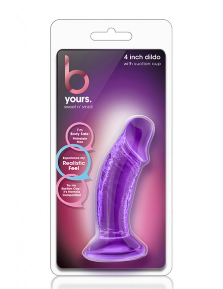 B YOURS SWEET N SMALL 4INCH DILDO PURPLE