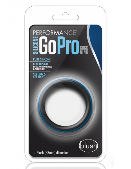 PERFORMANCE SILICONE GO PRO COCK RING BLACK/BLUE