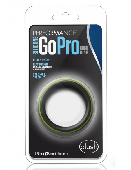 PERFORMANCE SILICONE GO PRO COCK RING BLACK/GREEN