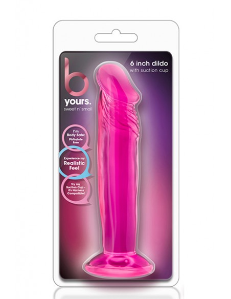 B YOURS SWEET N SMALL 6INCH DILDO PINK