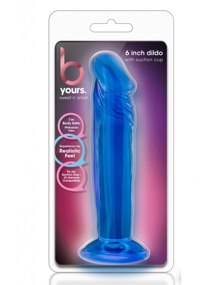B YOURS SWEET N SMALL 6INCH DILDO BLUE