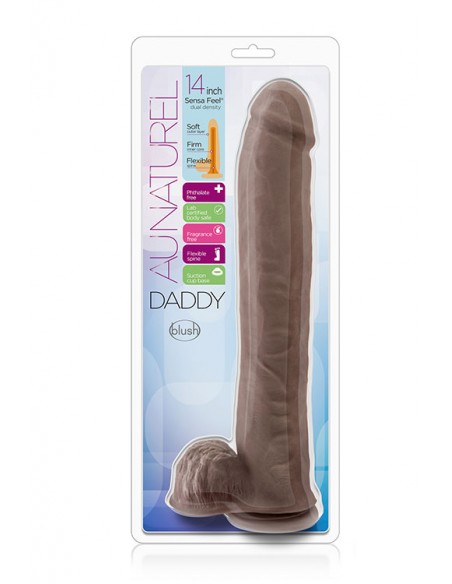AU NATURAL DADDY 14INCH SENSA FEEL DILDO