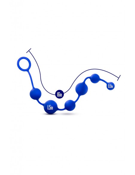 PERFORMANCE SILICONE ANAL BEADS INDIGO