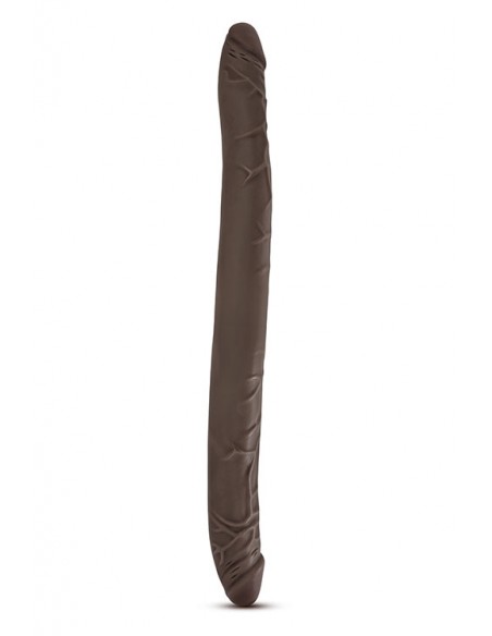 DR. SKIN 16INCH DOUBLE DILDO CHOCOLATE