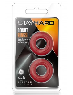 STAY HARD DONUT RINGS RED 2