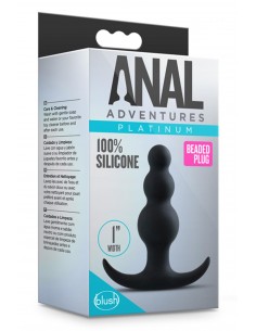 ANAL ADVENTURES PLATINUM BEADED PLUG 2