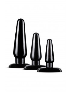 ANAL ADVENTURES BASIC PLUG KIT BLACK