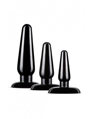 ANAL ADVENTURES BASIC PLUG KIT BLACK
