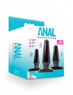 ANAL ADVENTURES BASIC PLUG KIT BLACK 2