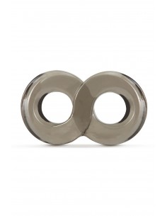 STAY HARD COCK RING AND BALL STRAP BLACK