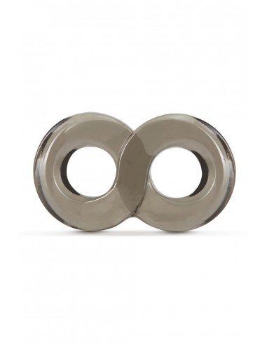 STAY HARD COCK RING AND BALL STRAP BLACK