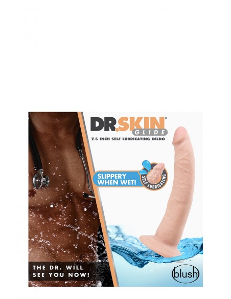 DR. SKIN 7INCH SELF LUBRICATING DILDO