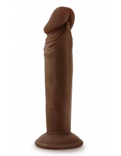 DR. SKIN PLUS 6 INCH POSABLE DILDO CHOCOLATE