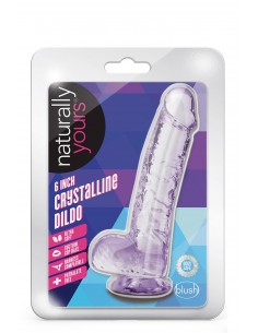 NATURALLY YOURS Â 6 INCH CRYSTALLINE DILDO Â AMETHYST 2