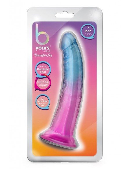 B YOURS BEAUTIFUL SKY 7 INCH DILDO SUNSET